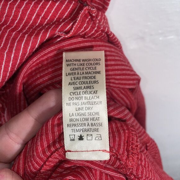 NWT Max Studio Sleeveless Red Tiered Midi Dress Smocked Waist Stretchy Size M - Picture 6 of 10